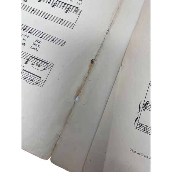 1911 That Railroad Rag Large Sheet Music Nat Vincent Ed Bimberg - Picture 4 of 8